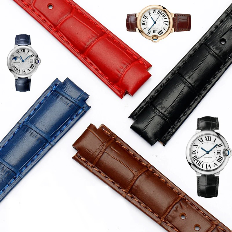 Men'S Accessories Cartier - Pulseira de relógio em couro, 14-8mm,