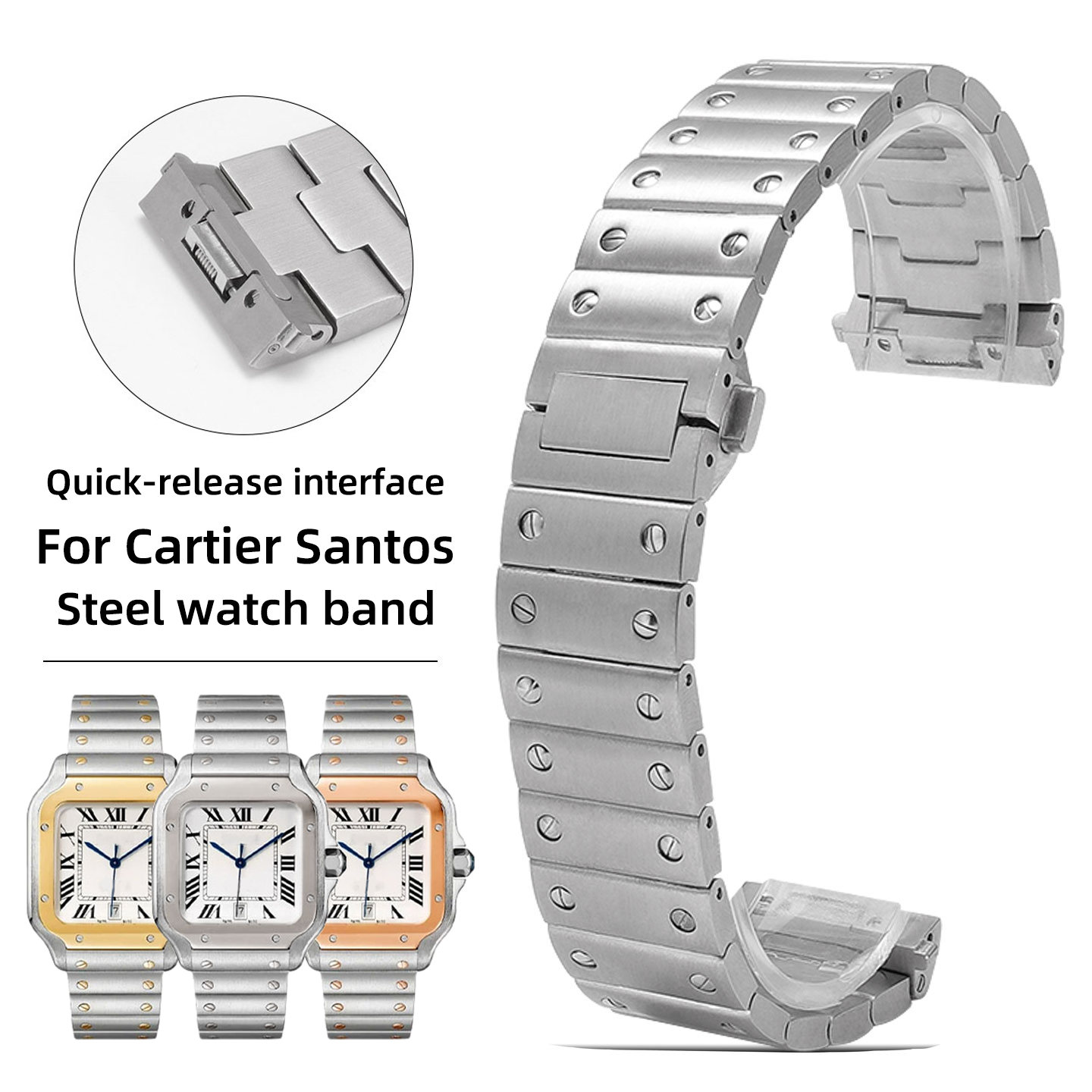 Pulseira de Aço Inoxidável de  - Men'S Accessories Cartier avaliação e preço