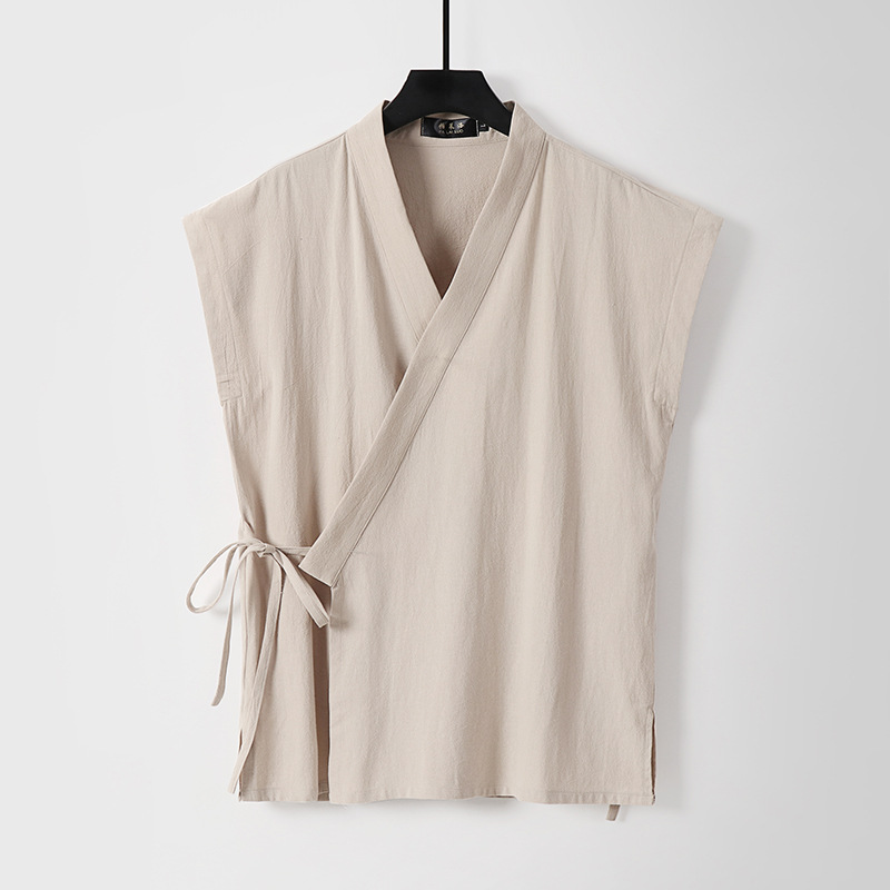 Colete Masculino Chinês de Alg - Men'S Kimono Accessories avaliação e preço