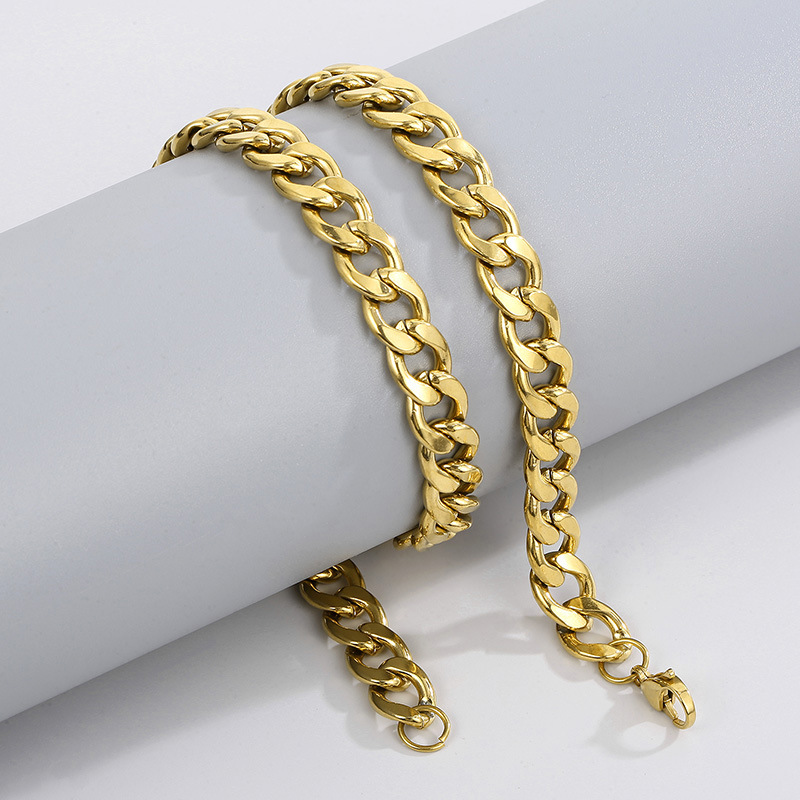 Colar de corrente cubana em aç - Men Accessories Neck Chain avaliação e preço